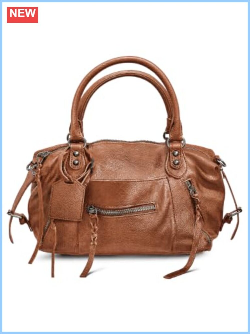 Vegan Leather Hobo Tote Bag Mini Crossbody Shoulder Handbag with Strap